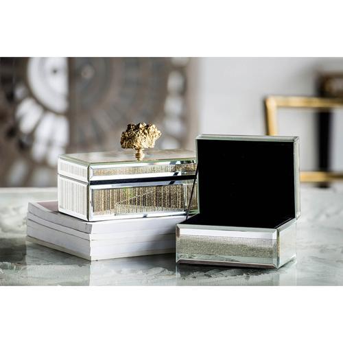 Glass Jewellery Box - 215 X 125 X 125