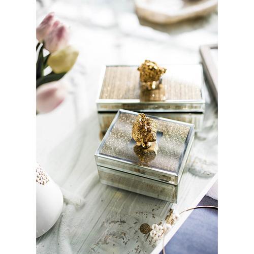 Glass Jewellery Box - 150 X 120 X 125