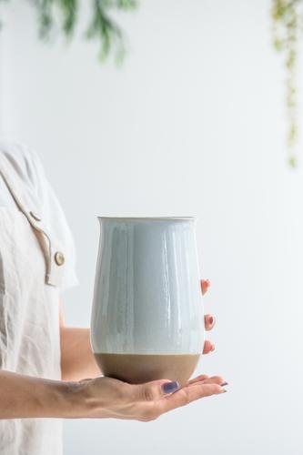 Flower Ceramic Vase - 130 X 130 X 200