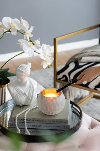 Glass Decrotive Bowl - 150 X 150 X 110