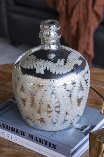 Antique Mirrored Vase - 203 X 203 X 255