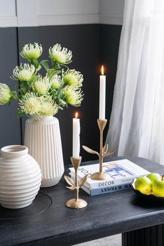 Set of 2 Candle Holder L:5.7x3.7x9" S:5.7x3.7x7"