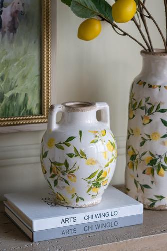 Lemon & Leaves Vase - 170 X 170 X 220