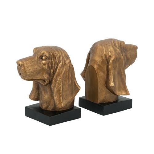 Dog Head Book Ends Set of 2