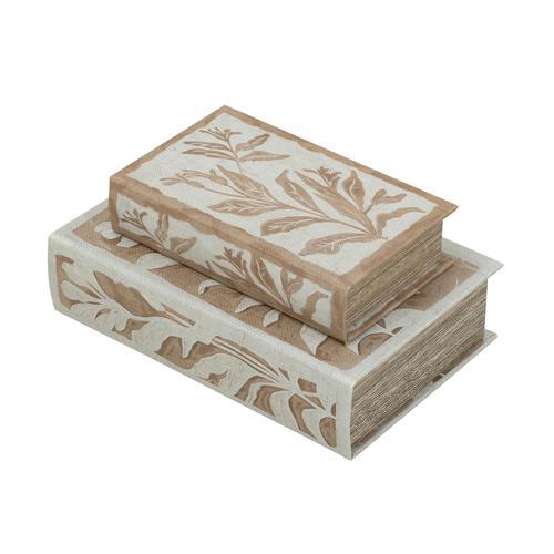 Brown Leaf Book Box Set of 2