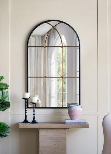 Antiqued Wall Mirror - 720 X 25 X 1195