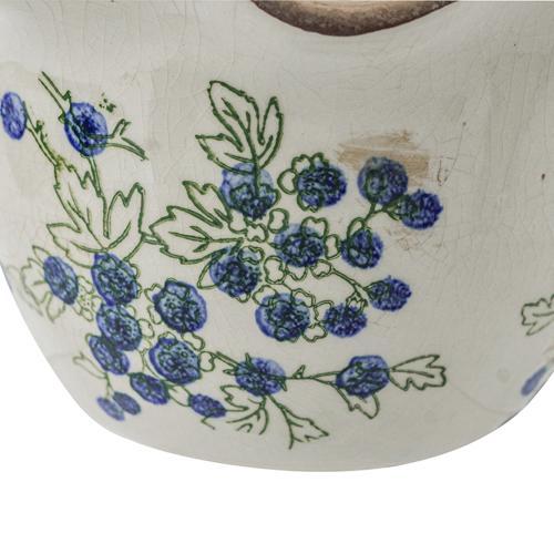 Blueberry Ceramic Vase Set of 2 - L: 205x205x130; S: 180x180x115