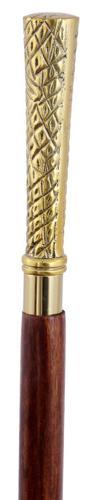 Wooden Walking Stick with Brass Handle - 965 X 30