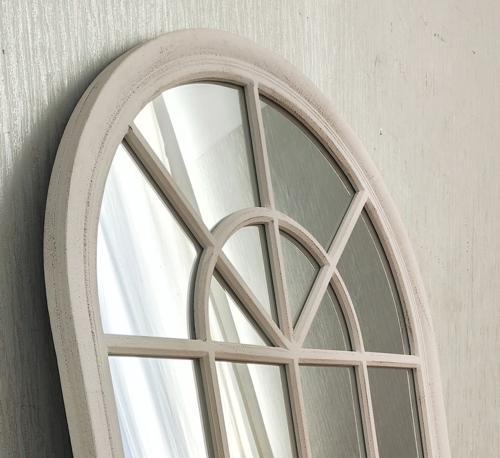 Vintage Cream Church Window Mirror - 800 X 1400 X 40 - TS7004
