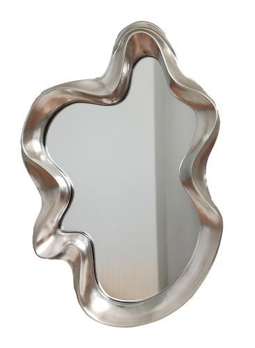 Vintage Silver Abstract Mirror - 1040 X 650 X 70
