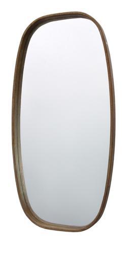 Oval Mirror - Walnut - 1200 X 600 X 50