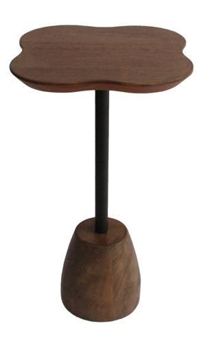 Clover Side Table - Walnut - 300 X 300 X 520