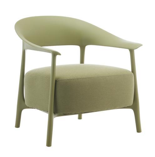 Drift Outdoor Pp Chair with Green Outdoor Fabric - Sage Frame