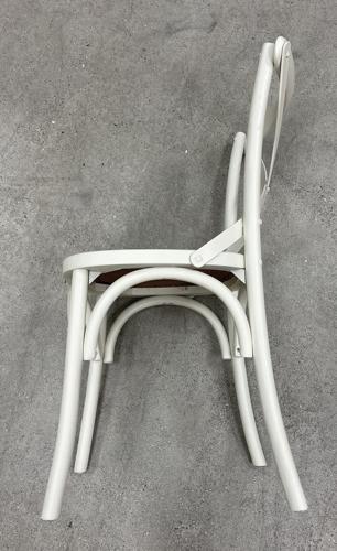 Cross Back Chair - Antique White - 500 X 530 X 890