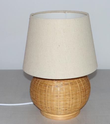 Bamboo & Linen Table Lamp - Natural - 240 X 340