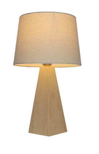 Bamboo & Linen Table Lamp - Natural - 300 X 510