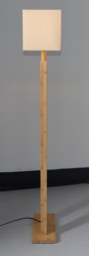 Bamboo & Linen Floor Lamp - Natural - 440 X 1480