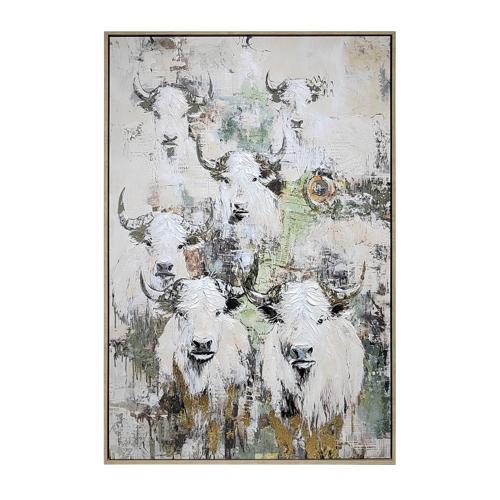 Framed Canvas Hand-Painted - 800 X 1200