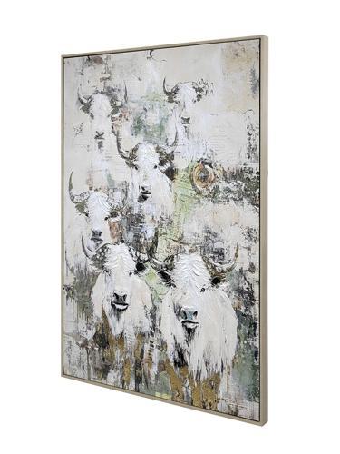 Framed Canvas Hand-Painted - 800 X 1200