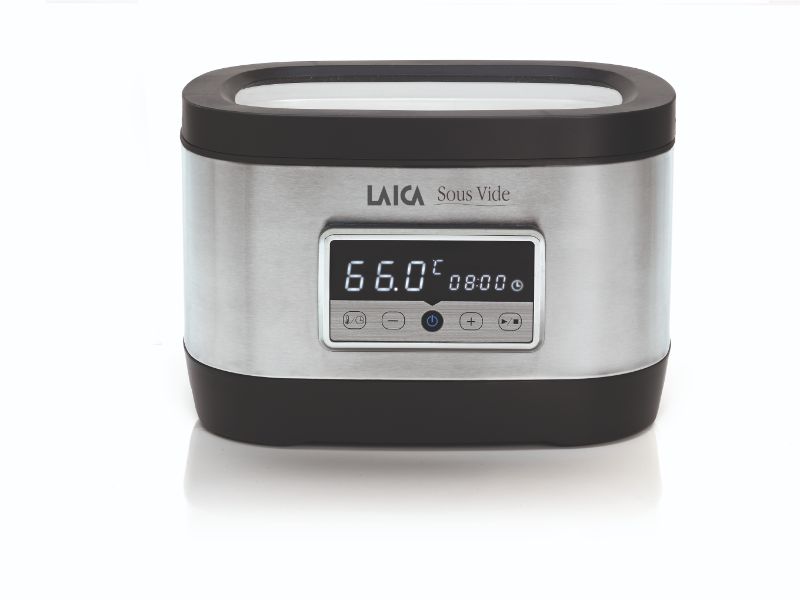LAICA Sous Vide Water Oven for precise temperature cooking, transforming ingredients into gourmet meals with ease and flavor retention.