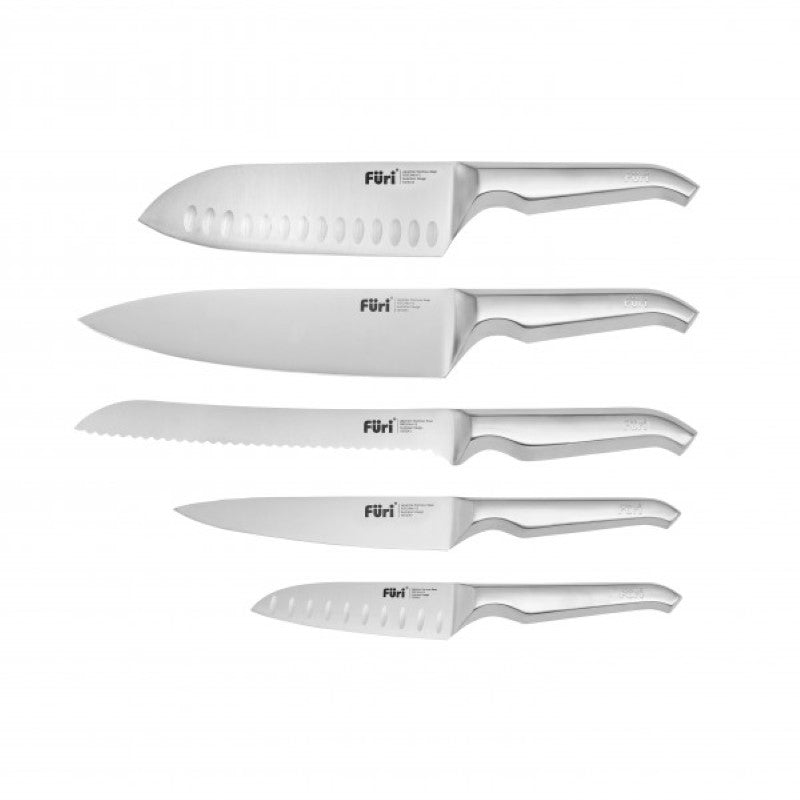 Furi - Stone Knife Block Flint Terazzo Set 6 Piece