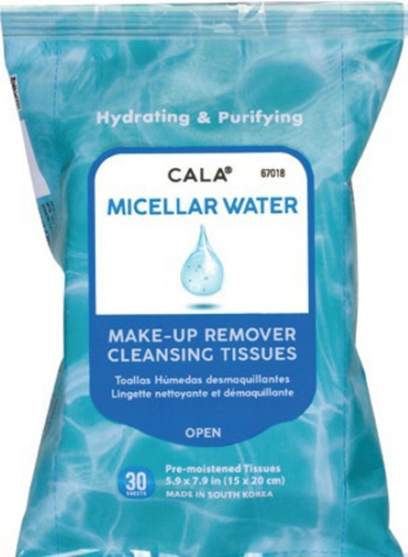 Cala Micellar Water Cleansing Wipes Set of 6