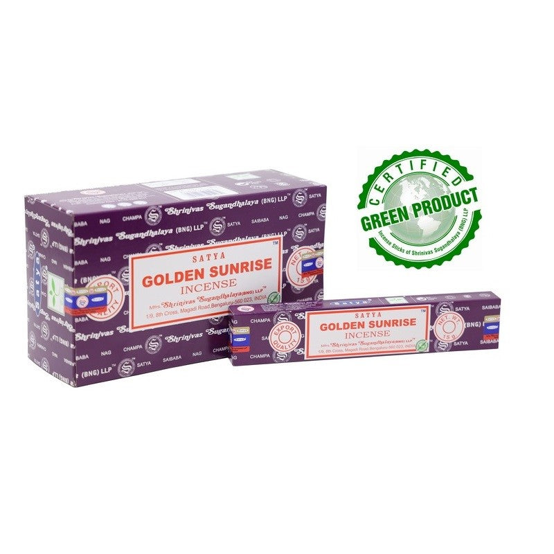 Satya Golden Sunrise 15gm - Set of 12
