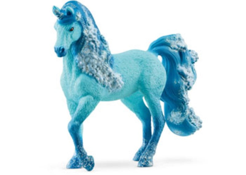A beautifully crafted Schleich Water Unicorn Mare with a shimmering mane and flowing tail, perfect for imaginative play and collecting.