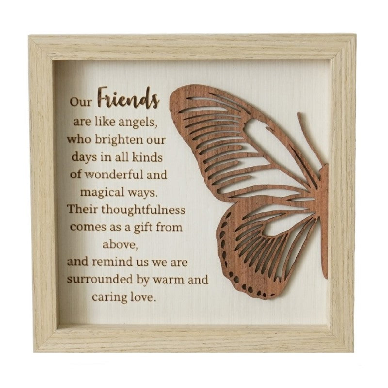 Friends Butterfly Plaque