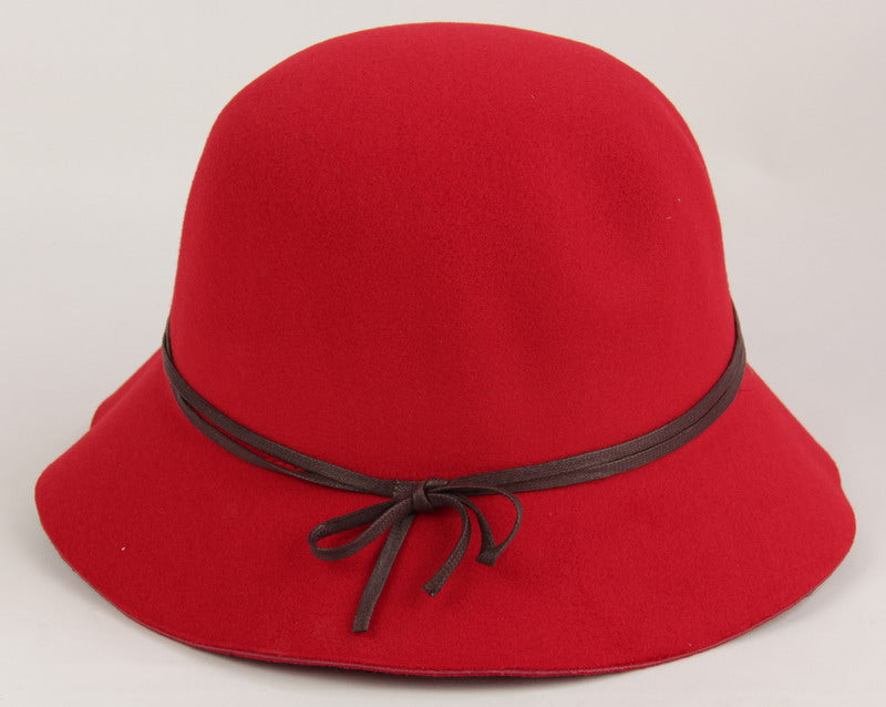 Felt / Evening Hat -Polyester Felt - Red
