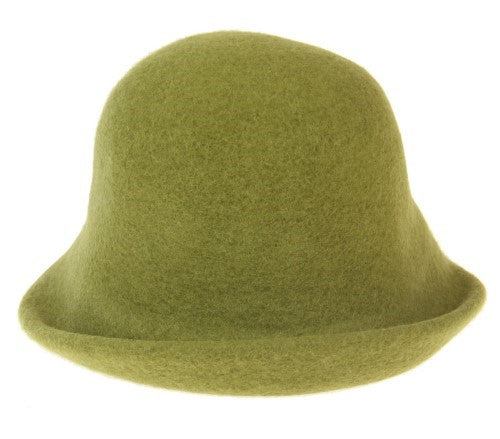 Khloe Wool Felt Cloche LIME