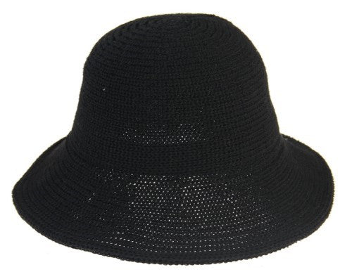 Lainey Woven Hat BLACK