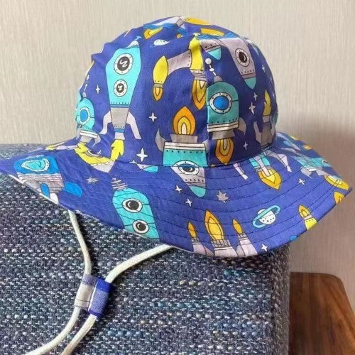 Kids Rocket Wide Brim Hat 52cm - Set of 2