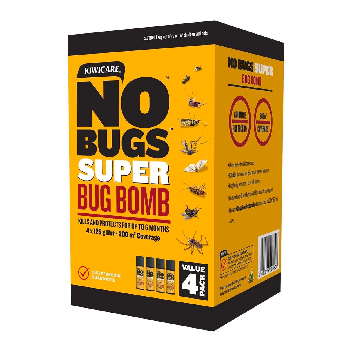 NO Bugs Super Bug Bomb - Kiwicare (4 Pack)