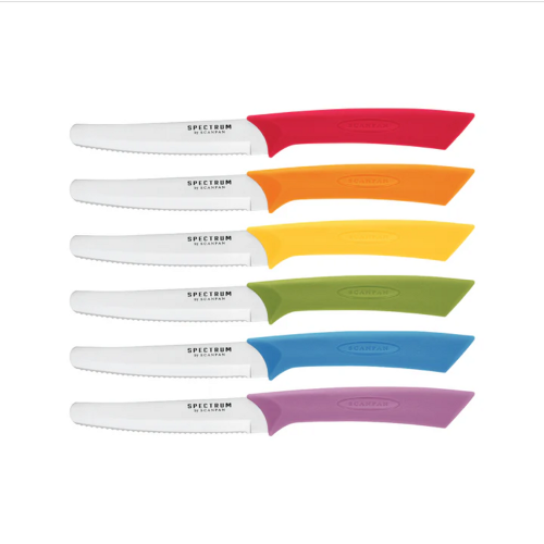 Steak Knife Set - SCANPAN Spectrum 10cm Multi (Set of 6)