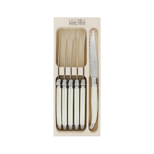 Steak Knife Set - ANDRE VERDIER Ivory (6 Piece)