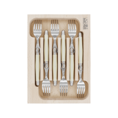 Dinner Fork 6 Piece Set - ANDRE VERDIER Ivory