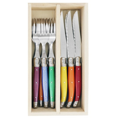 Cutlery Set in Tray - ANDRE VERDIER Mixed Floraison (12 Piece)