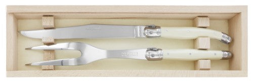 Carving Set - ANDRE VERDIER Ivory (2 Piece) - Smartfox