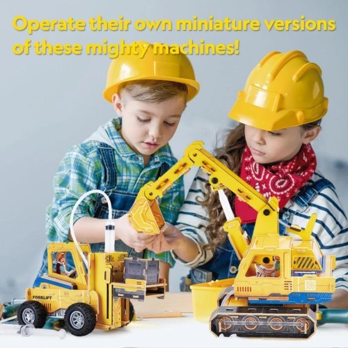 3D Puzzle - Cubic Fun Excavator & Forklift