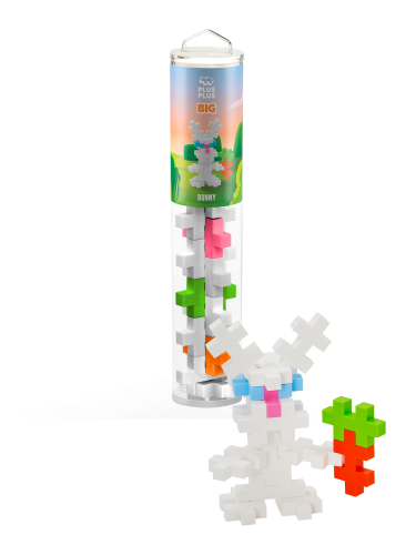 Plus Plus Building Set - BIG Bunny Mix (15pc Tube)