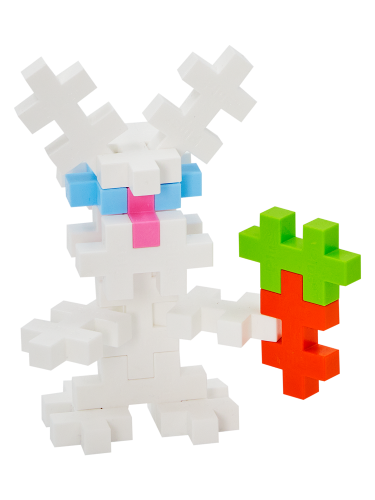 Plus Plus Building Set - BIG Bunny Mix (15pc Tube)