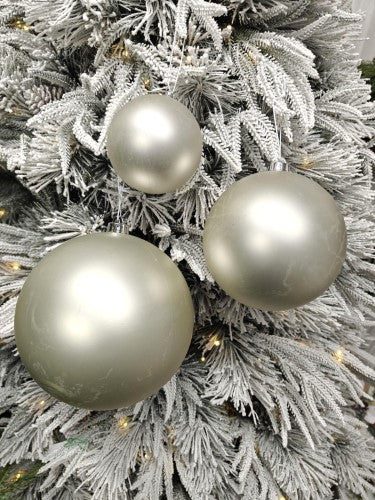 Tree Ornament - Xmas Bauble Ball 15cm (Champagne Matte)