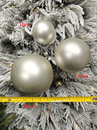 Tree Ornament - Xmas Bauble Ball 15cm (Champagne Matte)