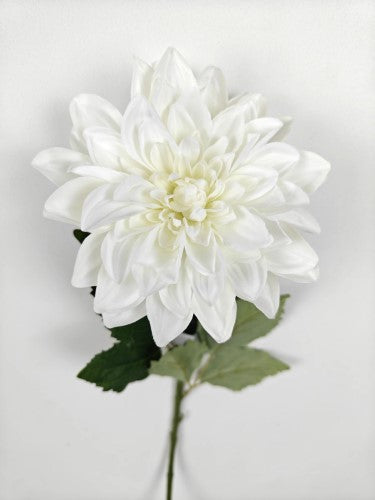 Artificial Single Dahlia White (Large)