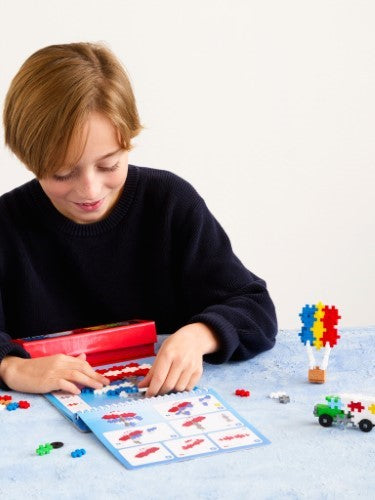 Plus Plus Activity Pad Puzzle by Number - Transportation