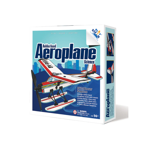 PlaySTEM XP04202B Rubber Band Aeroplane Science - DHC-2 Beaver Seaplane