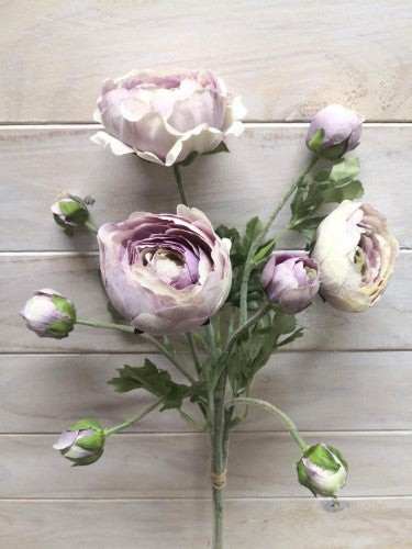 Artificial Ranunclutus Bundle (Purple)