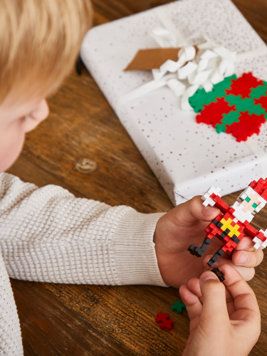 Plus Plus Building Set - Santa Mix (100pc Tube)