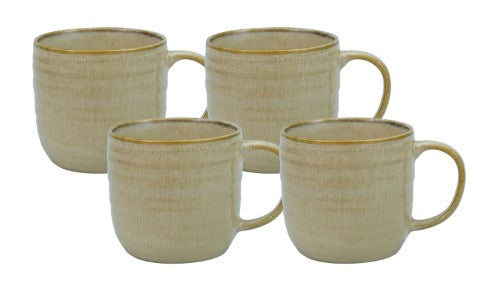 Classic Mug Set - BUNDANOON Textured Reactive Glaze 370ml (Set of 4)